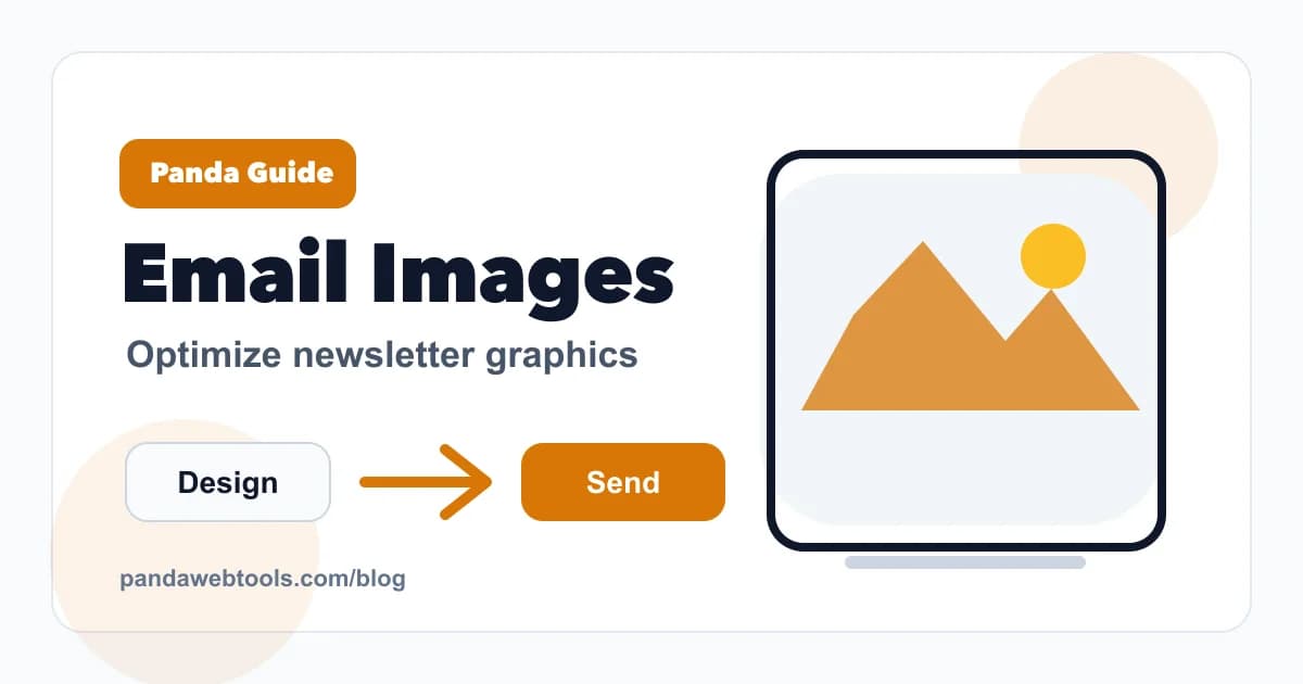 How to Prepare Images for Email Newsletters educational hero image from Panda Web Tools.